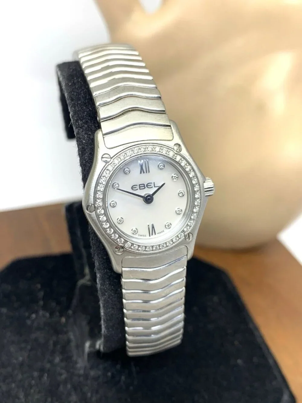Ebel Women's Watch Swiss Quartz Mother of Pearl Diamond Stainless Steel 22mm